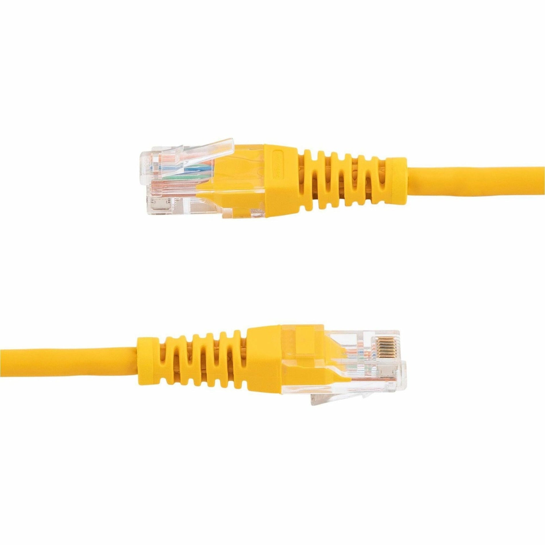 StarTech.com M45PATCH1YL Cat. 5E UTP Patch Cable, 1 ft Yellow, Lifetime Warranty