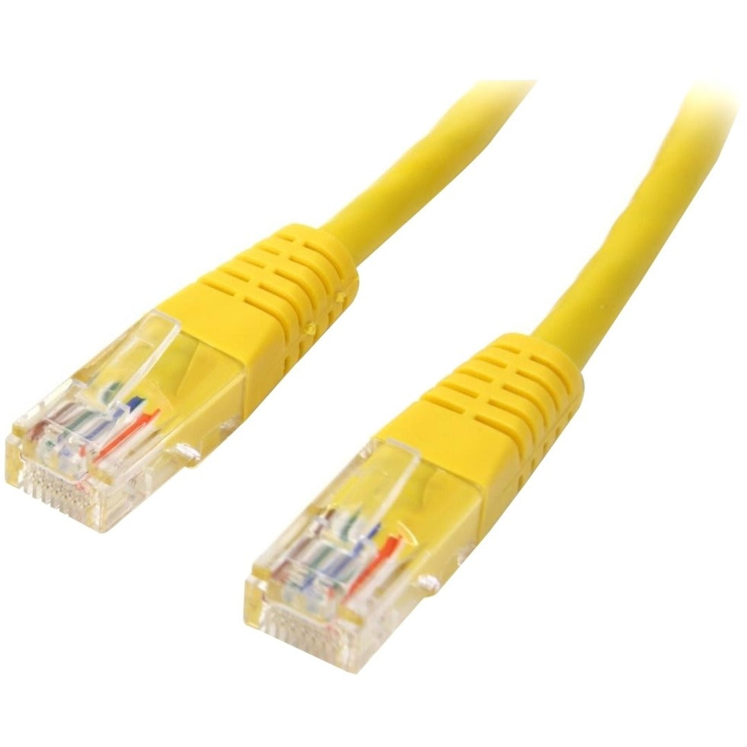 StarTech.com M45PATCH3YL Cat. 5E UTP Patch Cable, 3 ft Yellow, Lifetime Warranty