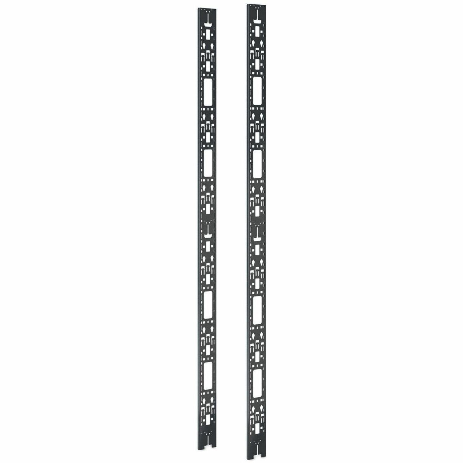 APC NetShelter SX AR7572 Vertical PDU Mount and Cable Organizer, Expanded Cable Management, 0U Rack Space, Black