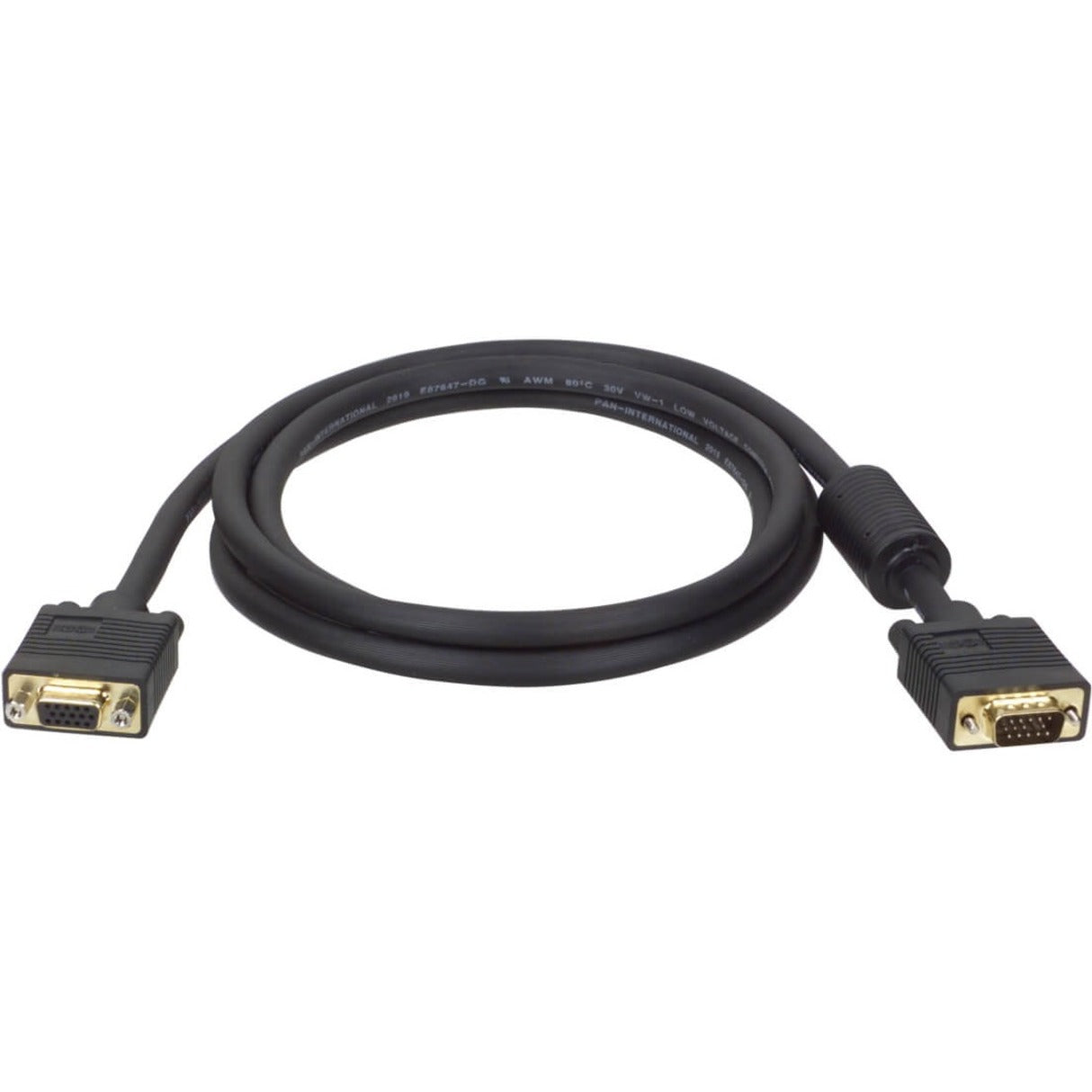 Tripp Lite P500-025 Video Extension Cable, 25-ft SVGA/VGA Monitor Extension HD15F/M Gold w/ RGB Coax