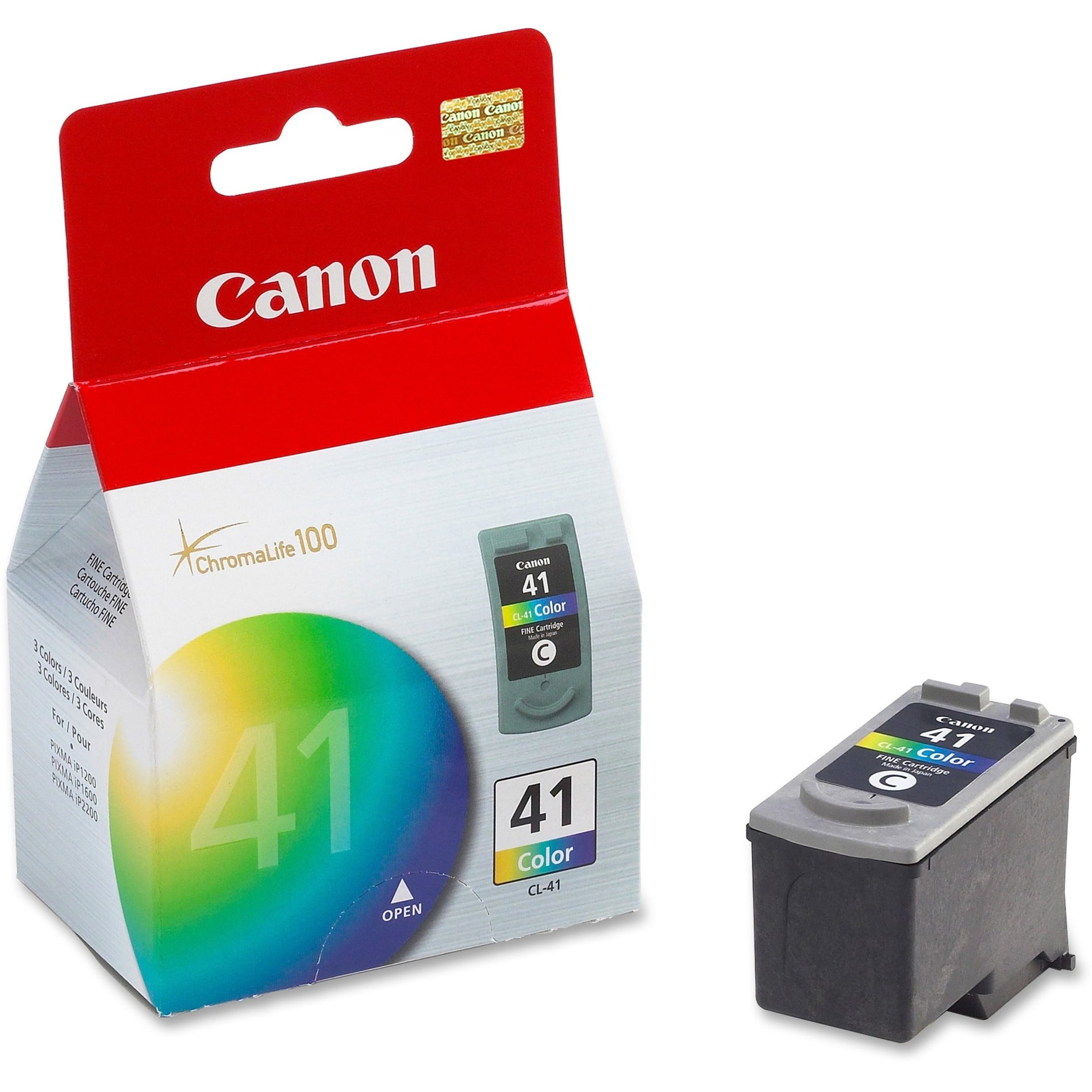 Canon 0617B002 CL-41 Ink Tank Cartridge, Tri-Color (Cyan, Yellow, Magenta), 12 mL