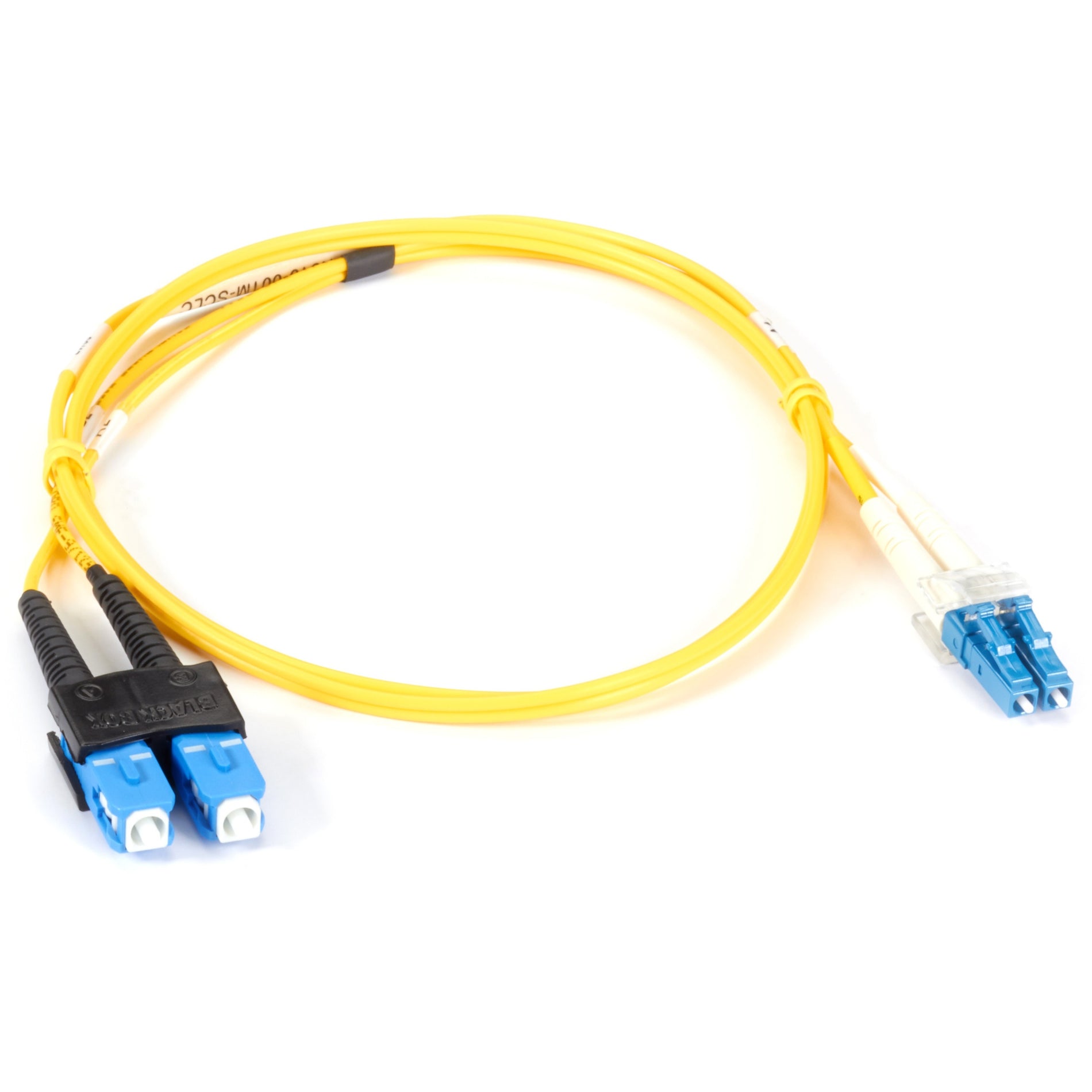 Black Box EFN310-010M-SCLC Fiber Optic Duplex Patch Network Cable, 32.80 ft, Single-mode, Crush Resistant