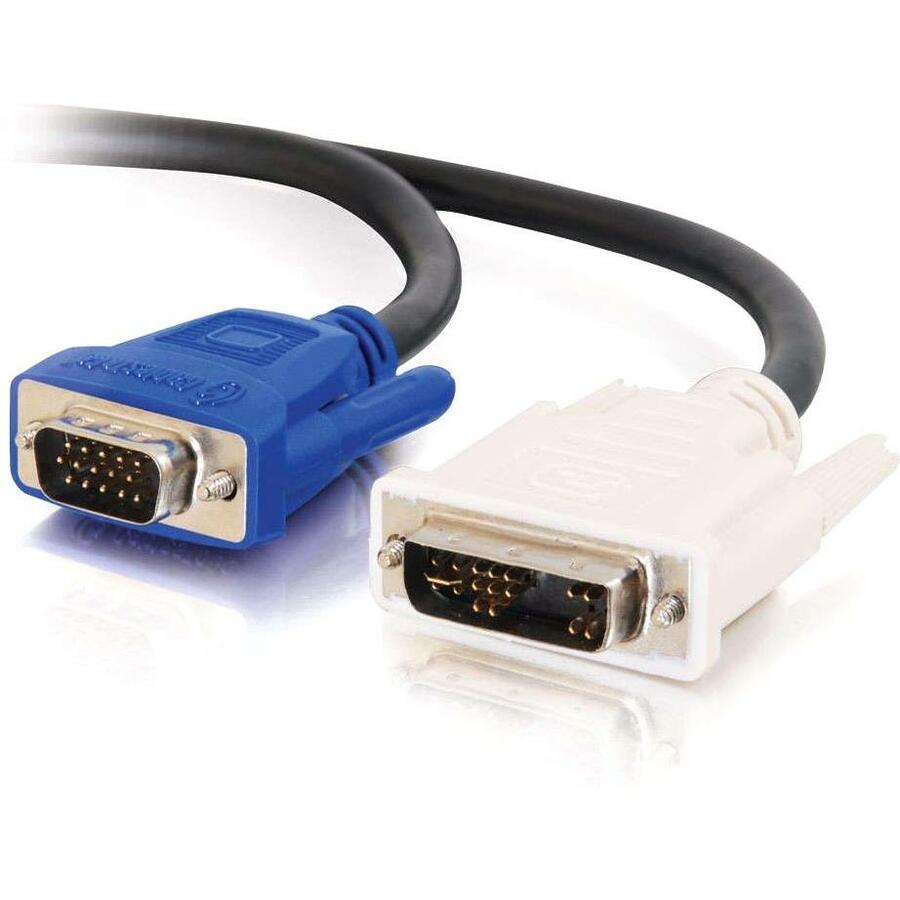 C2G 26954 6.6ft DVI-A to HD15 VGA Video Adapter Cable - M/M, Lifetime Warranty, RoHS Certified