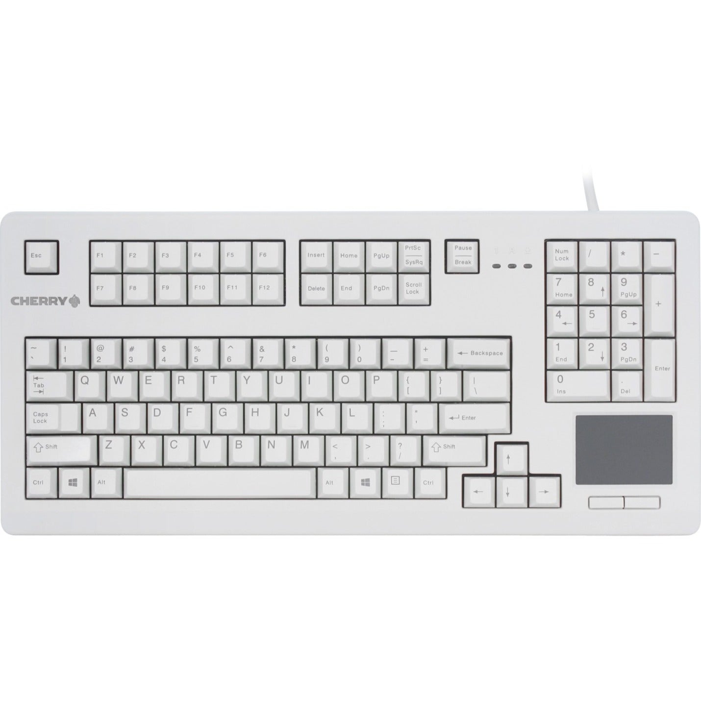 CHERRY G80-11900LUMEU-0 TouchBoard 19IN Keyboard with Integrated Touch-Pad USB