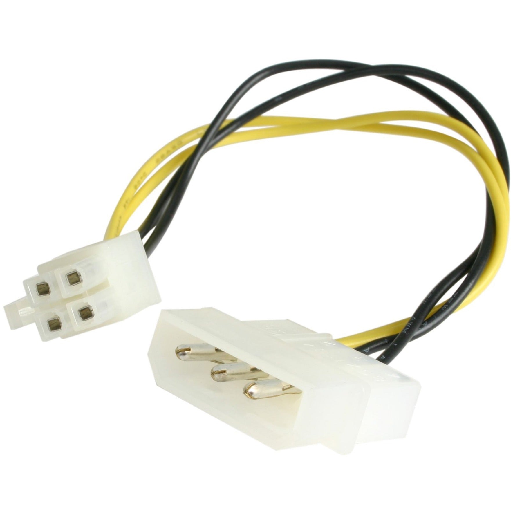 StarTech.com LP4P4ADAP Power Cable Adapter, 6" Length, 12V DC Voltage Rating