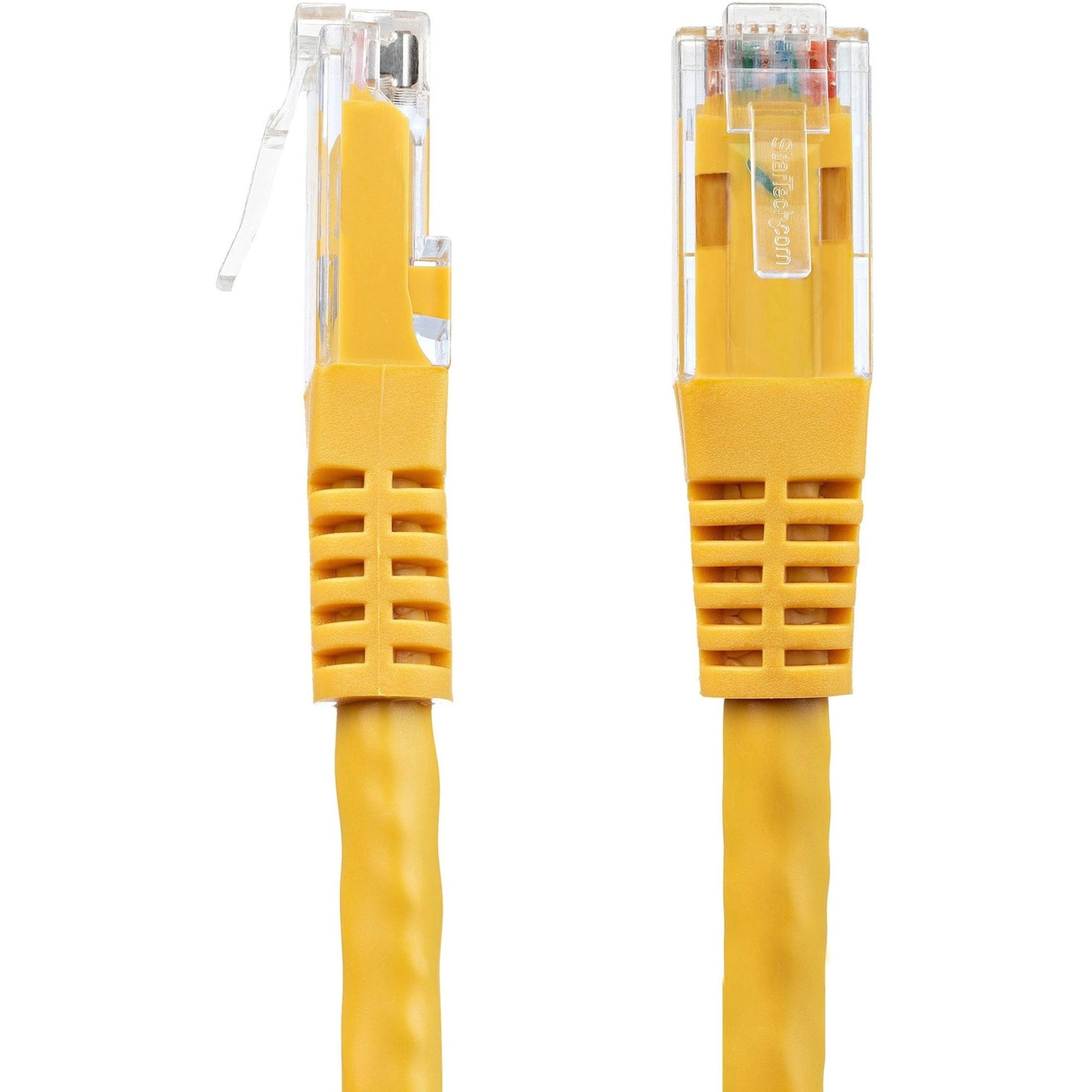StarTech.com C6PATCH10YL 10ft Yellow Cat6 UTP Patch Cable ETL Verified, Molded, PoE, Strain Relief, Damage Resistant, Corrosion Resistant