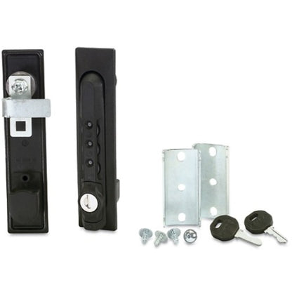 Detailed view of APC lock handle components and installation hardware-alternate-image4