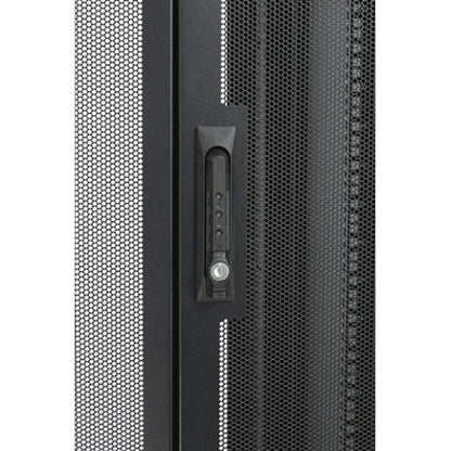 APC combination lock handle installed on NetShelter enclosure door-alternate-image5