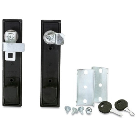 Side-by-side comparison of APC combination lock handles with installation hardware-alternate-image8