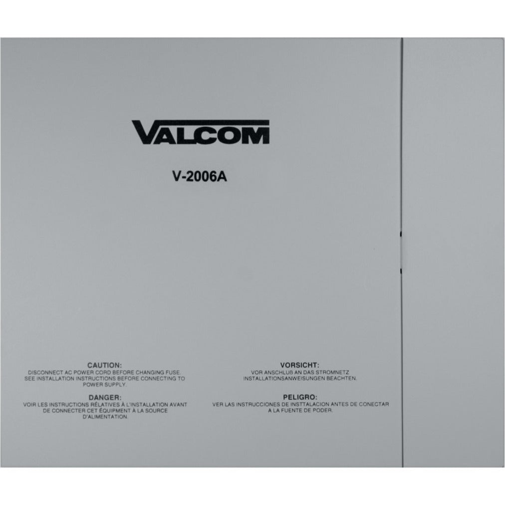 Valcom V-2006A 6 Zone One-Way Page Control with Power, Emergency Call System, United States