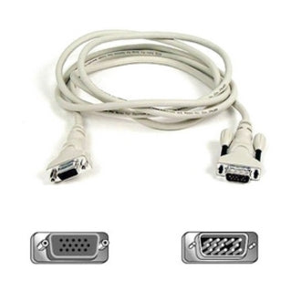 Belkin F2N025B06 Video Extension Cable, 5.91 ft, Copper Conductor, HD-15 Male to HD-15 Female