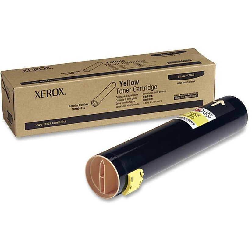 Xerox 106R01162 106R01160 Series Toner Cartridge, Yellow, 25000 Pages