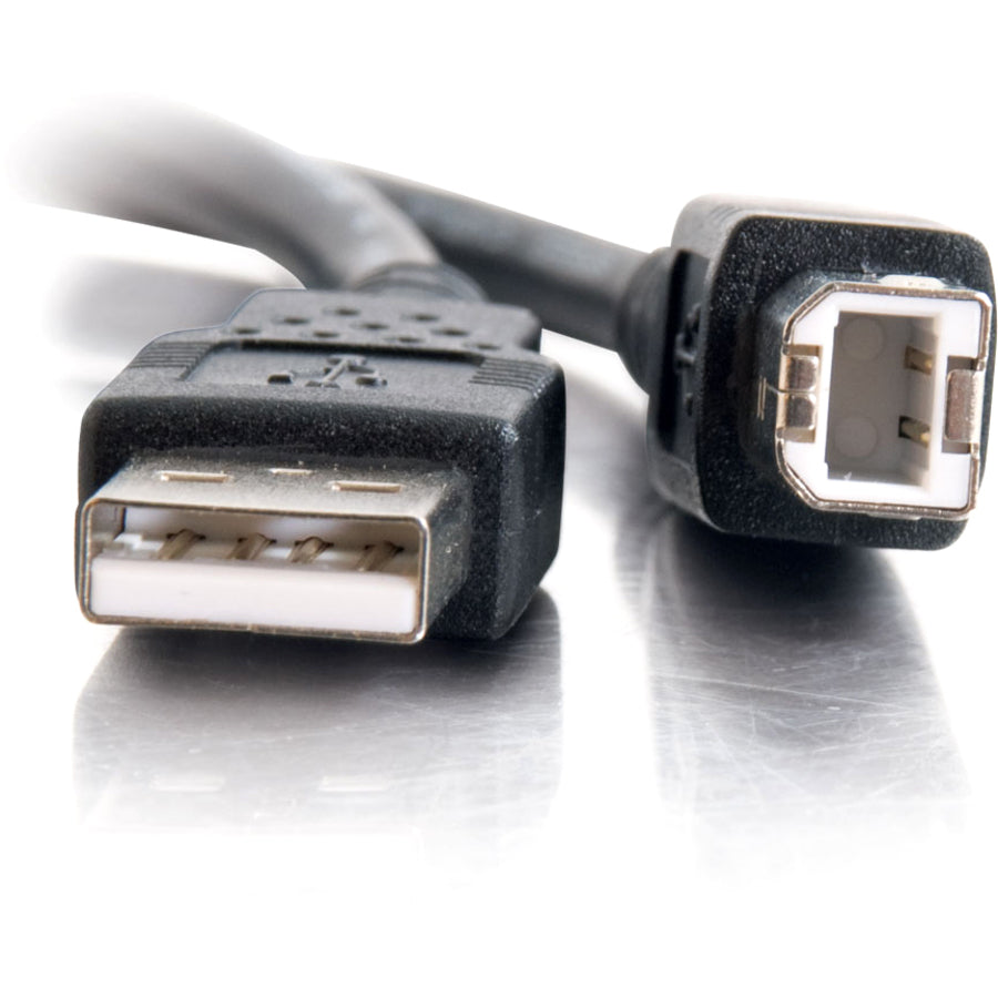 C2G 28103 9.8ft USB A to USB B Cable - Black, Plug & Play, 480 Mbit/s Data Transfer Rate