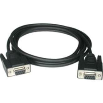 C2G 52039 Null Modem Cable, 10ft DB9 F/F, Molded, Copper Conductor, Black