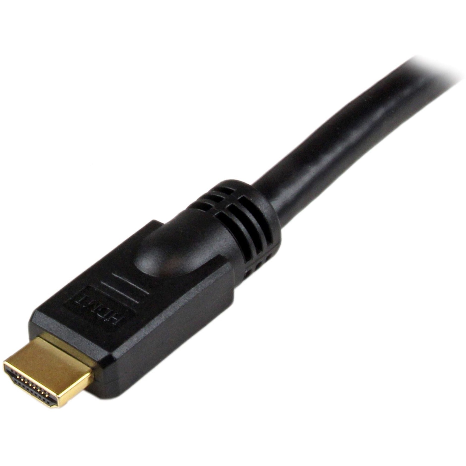 StarTech.com HDMIDVIMM20 20 ft HDMI to DVI-D Cable - M/M, Molded, Passive, Strain Relief, Copper Conductor, Shielding, 24 AWG, Nickel Plating, Black