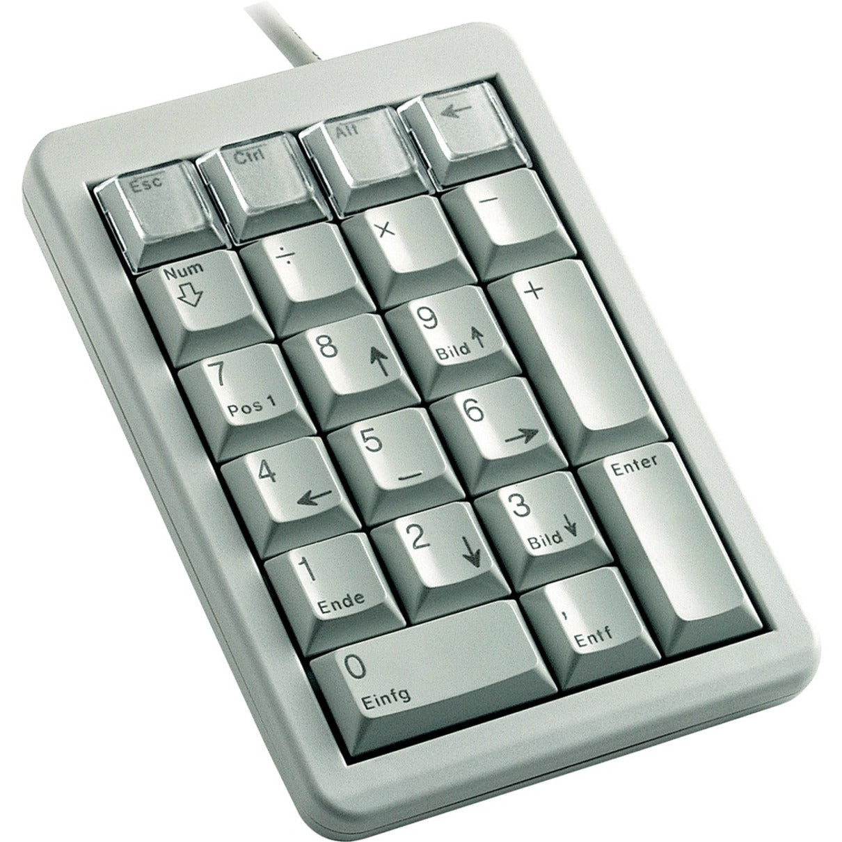 CHERRY G84-4700 G84-4700LUCUS-0 Keypad, Programmable Keys, USB Cable, Light Gray